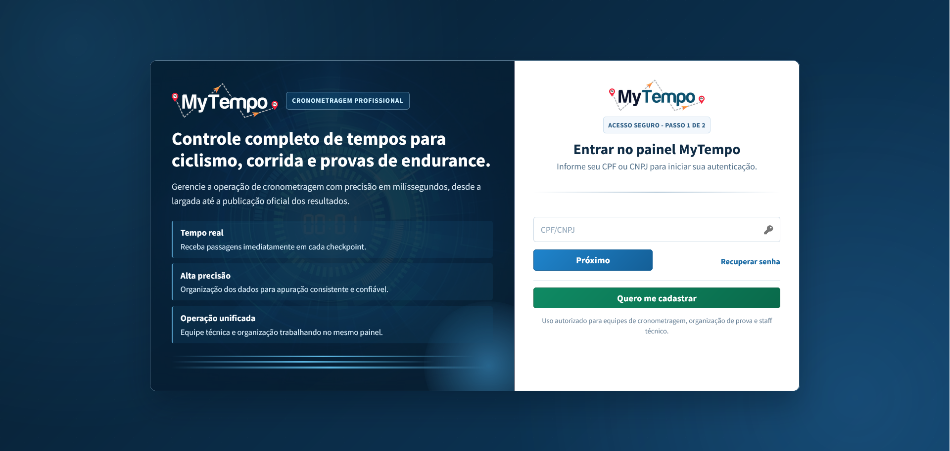 MyTempo — site desenvolvido pela Ondbay em São Mateus ES