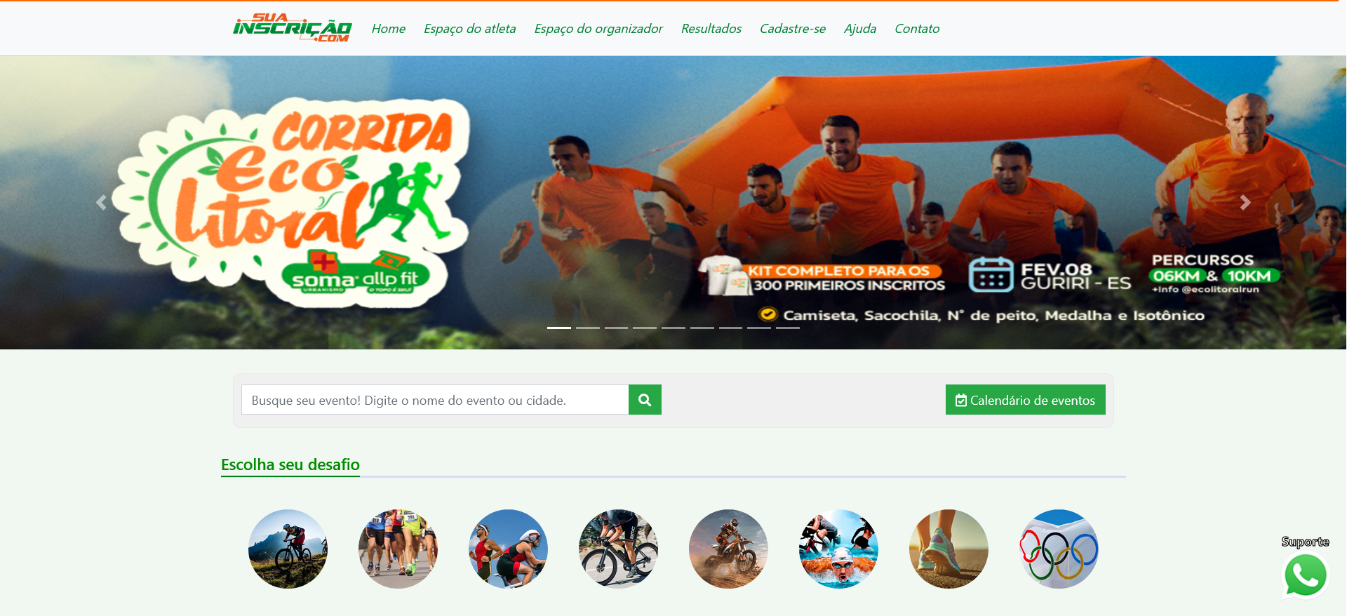Sua Inscrição — site desenvolvido pela Ondbay em São Mateus ES